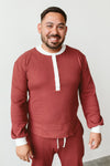 MENS THERMAL TOP | COCOA + CREAM | FITS SNUG