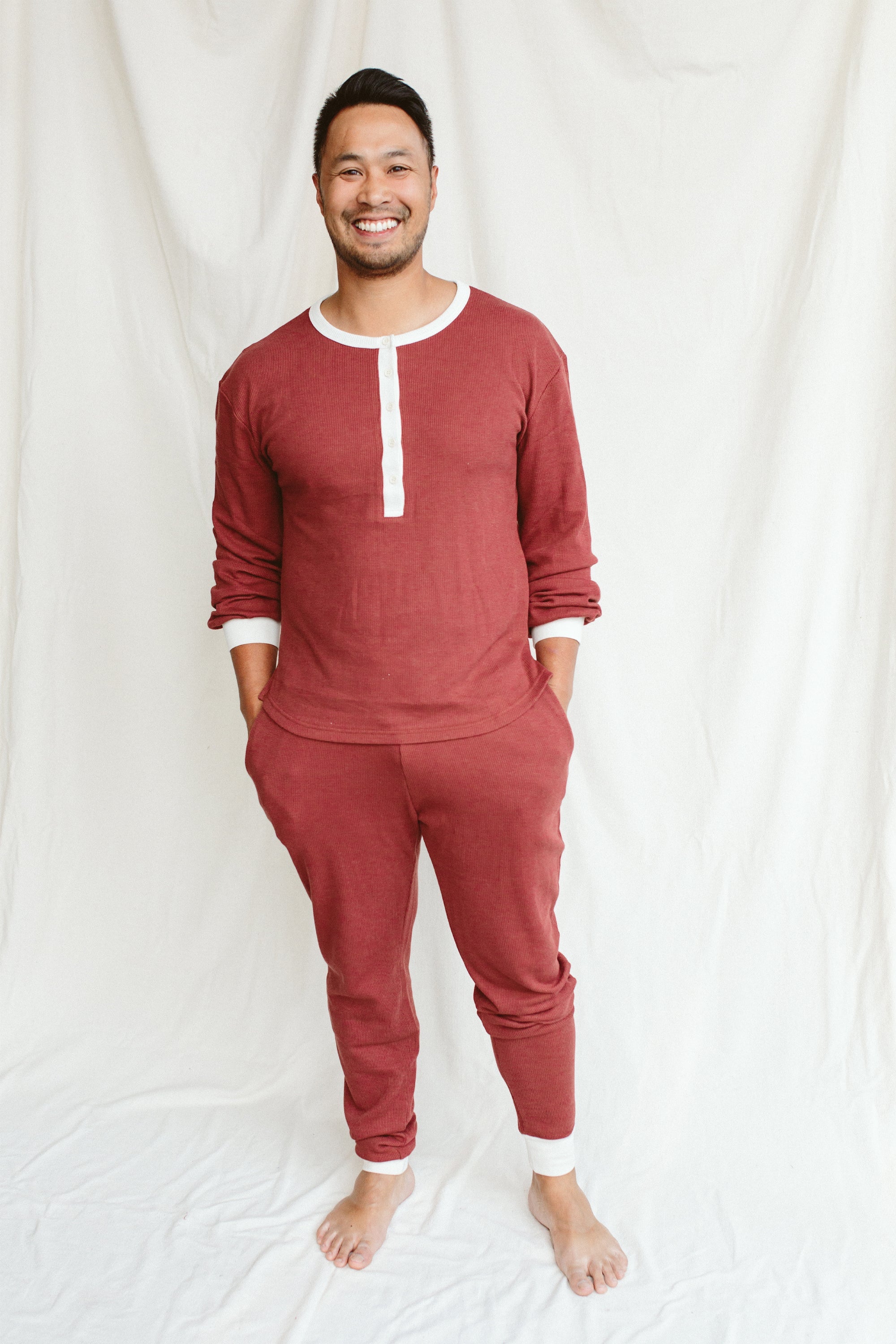 MENS THERMAL BOTTOMS | COCOA + CREAM | FITS SNUG