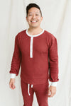 MENS THERMAL TOP | COCOA + CREAM | FITS SNUG