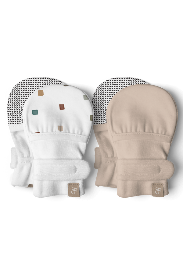 STAY ON 2-PACK MITTS | CITY BLOCKS + SANDSTONE