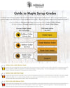 Organic Vermont Maple Syrup Grade Sampler Set