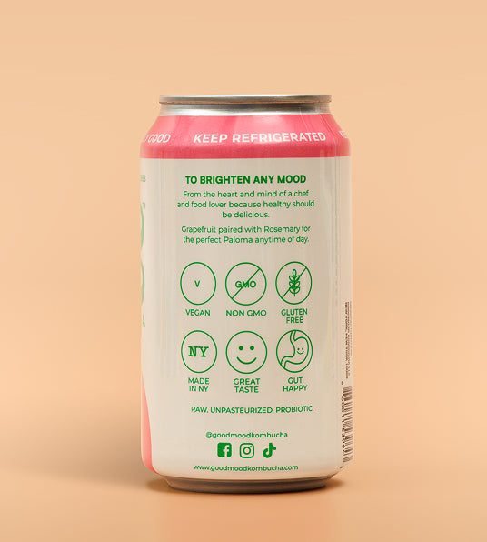 Grapefruit Rosemary Kombucha by GoodMood
