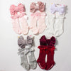 Organic cotton baby socks from the Velvet Headband Socks Set