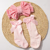 Velvet Headband Socks Set - Organic Cotton Baby Gift Set
