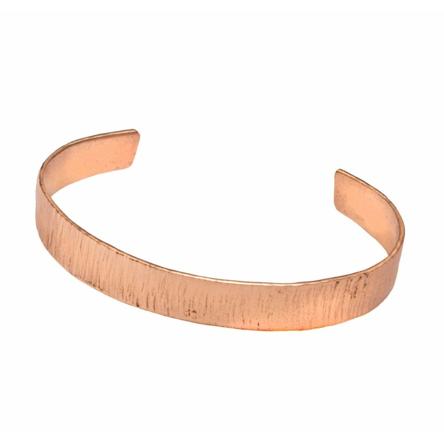 HHPLIFT etched copper cuff bracelet with richly textured surface finish