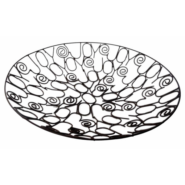 Handmade 11-inch recycled metal Joy Bowl crafted from bicycle spokes by fair trade artisans in India for HHPLIFT