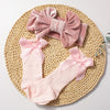 Velvet Headband Socks Set in organic cotton by Ryan and Remi