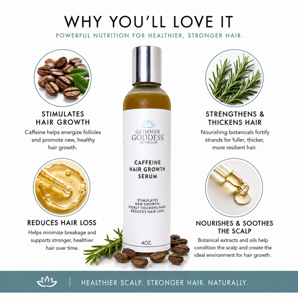 Organic Caffeine Hair Growth Serum | Scalp Treatment for Thinning Hair