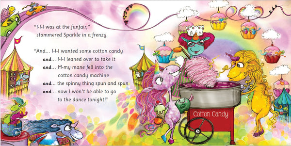 Reflective activity pages inside The Hairdresser for Unicorns kids' book by Conscious Stories