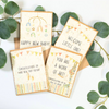 Handcrafted with love, nature's beauty! Banana Paper Baby Cards - 4 unique designs, eco-friendly, sustainable luxury. Welcome new life with style. Shop now!