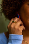 Adjustable gold-plated heart ring by Fair Anita — sustainable, nickel-free jewellery gift under $20