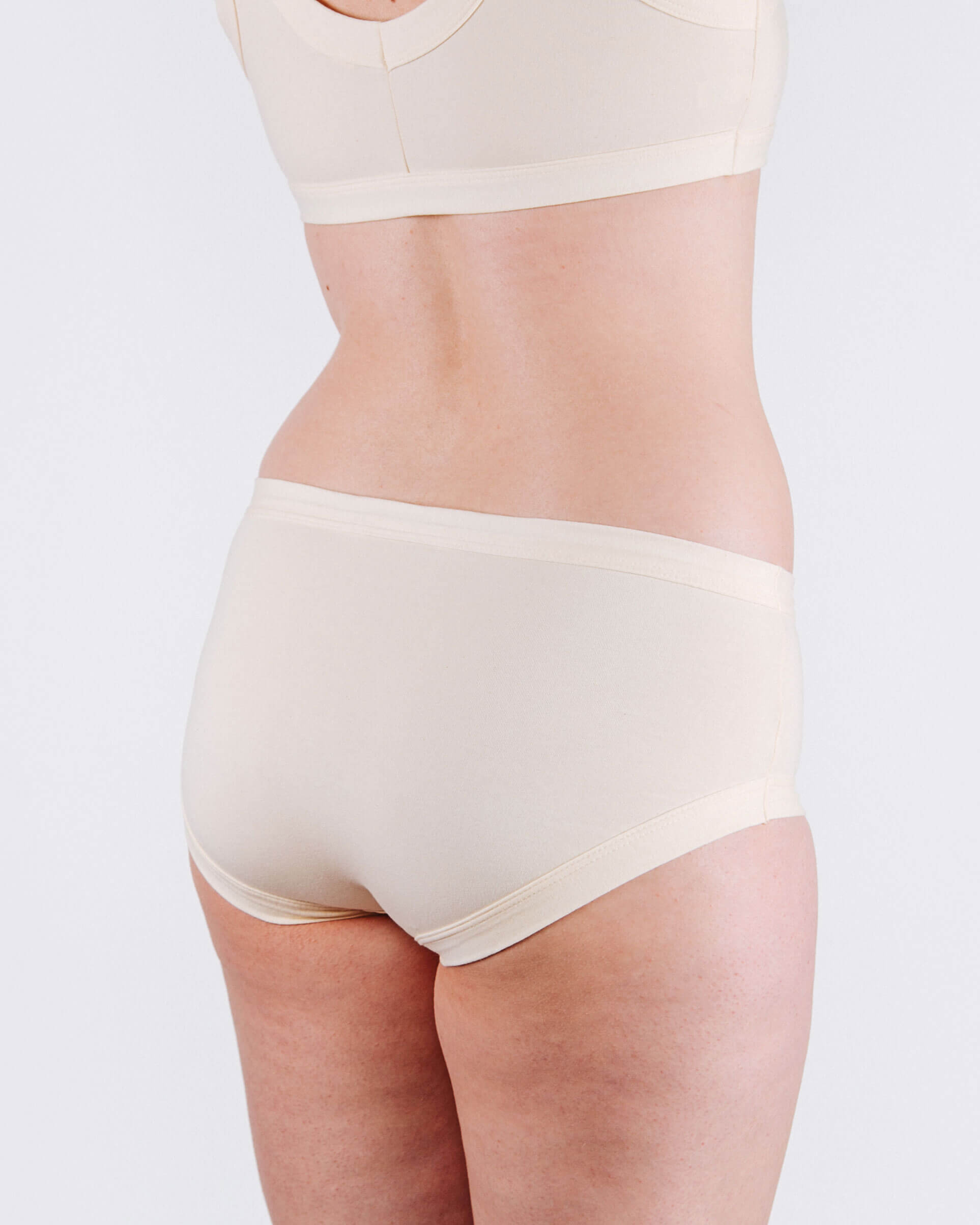 Back view of Thunderpants Women's Hipster underwear in Star Fruit yellow chartreuse colour