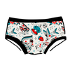 Inked Up women's hipster underwear with tattoo-inspired illustrated print by Connie Gabbert – Thunderpants USA