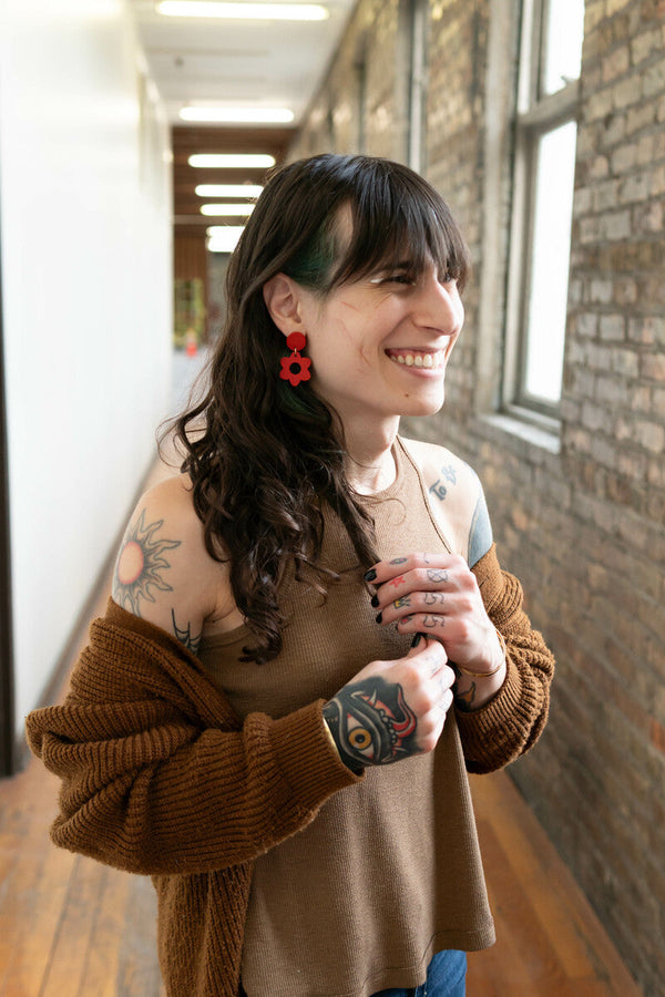 Hot Hippie Clay Earrings – Nickel-Free, Fair Trade, Women-Made