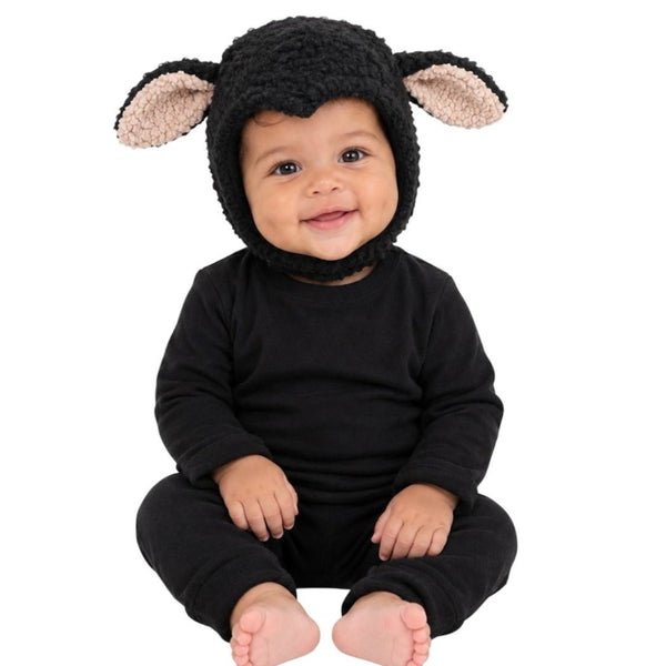 Baby Black Sheep Halloween Costume - Soft Cotton Set with Sheep Hat