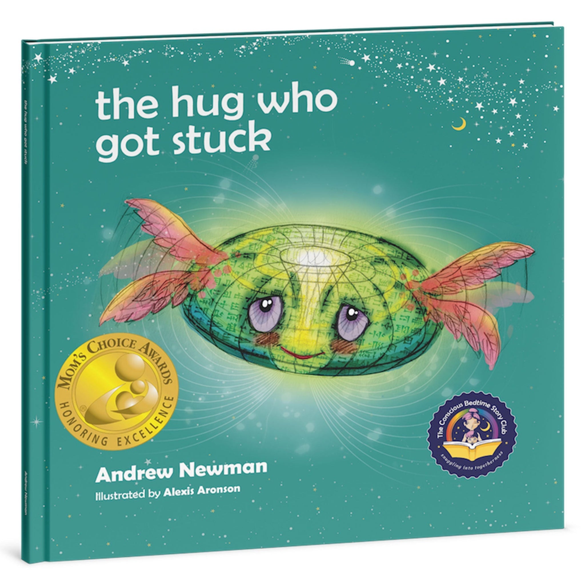 The Hug Who Got Stuck award-winning children's mindfulness bedtime story book by Conscious Stories