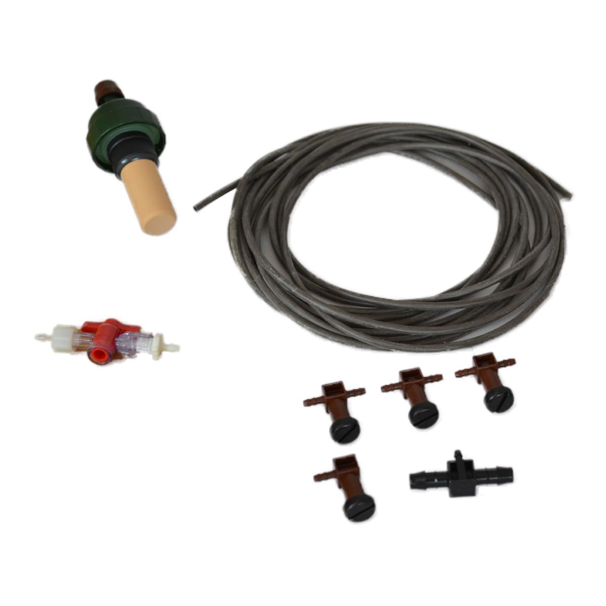 Bonsai Kit Compact automatic self-watering irrigation system with Blumat carrot sensor and distribution drippers for small bonsai pots