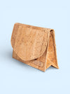 Glam Cosmetic Bag | Sustainable Cork Makeup Pouch with Removable Mirror
