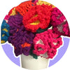 🌸 Handmade Fair Trade Wool Carnation – Eco-Friendly Crocheted Flower Décor (Forever Flowers | Ethical & Sustainable Gift)