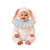 Circus Bunny Pajama Costume with bunny bonnet and ruffle collar