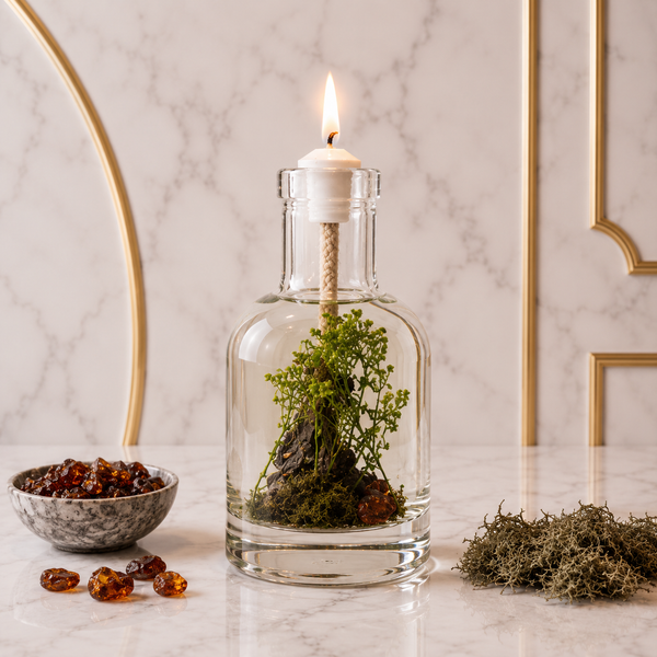 Medusa Oil Candle – Oakmoss & Amber Refillable Ritual Candle