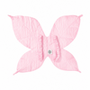 Pink fairy wings worn during imaginative dress-up play