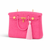 The Pink Iconic luxury hand-poured pink candle by Onali Pure on a styled surface