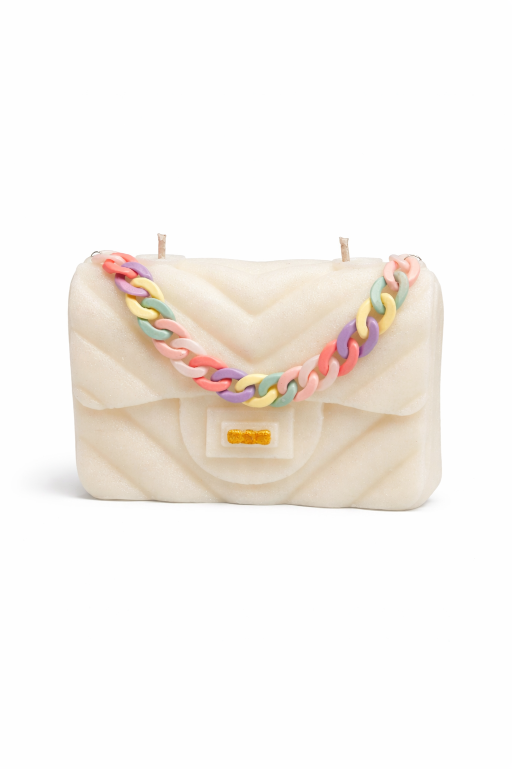 Luxe Vegan Handbag Candle: Bleu de Chanel Fragrance (120 Hour Burn Time)