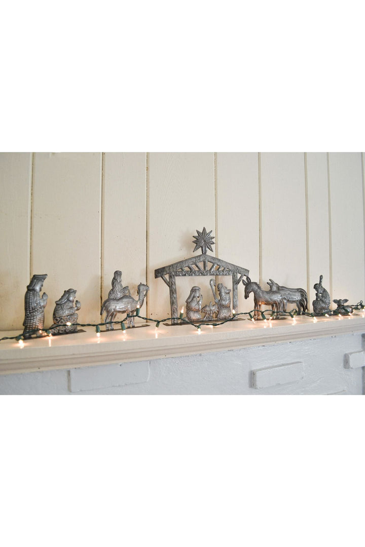 Nurture Your Faith with a Handcrafted Recycled Metal Nativity Set**