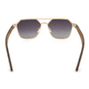 Maverick hexagon sunglasses with grey polarized lenses – unisex wooden sunglasses by Joycoast