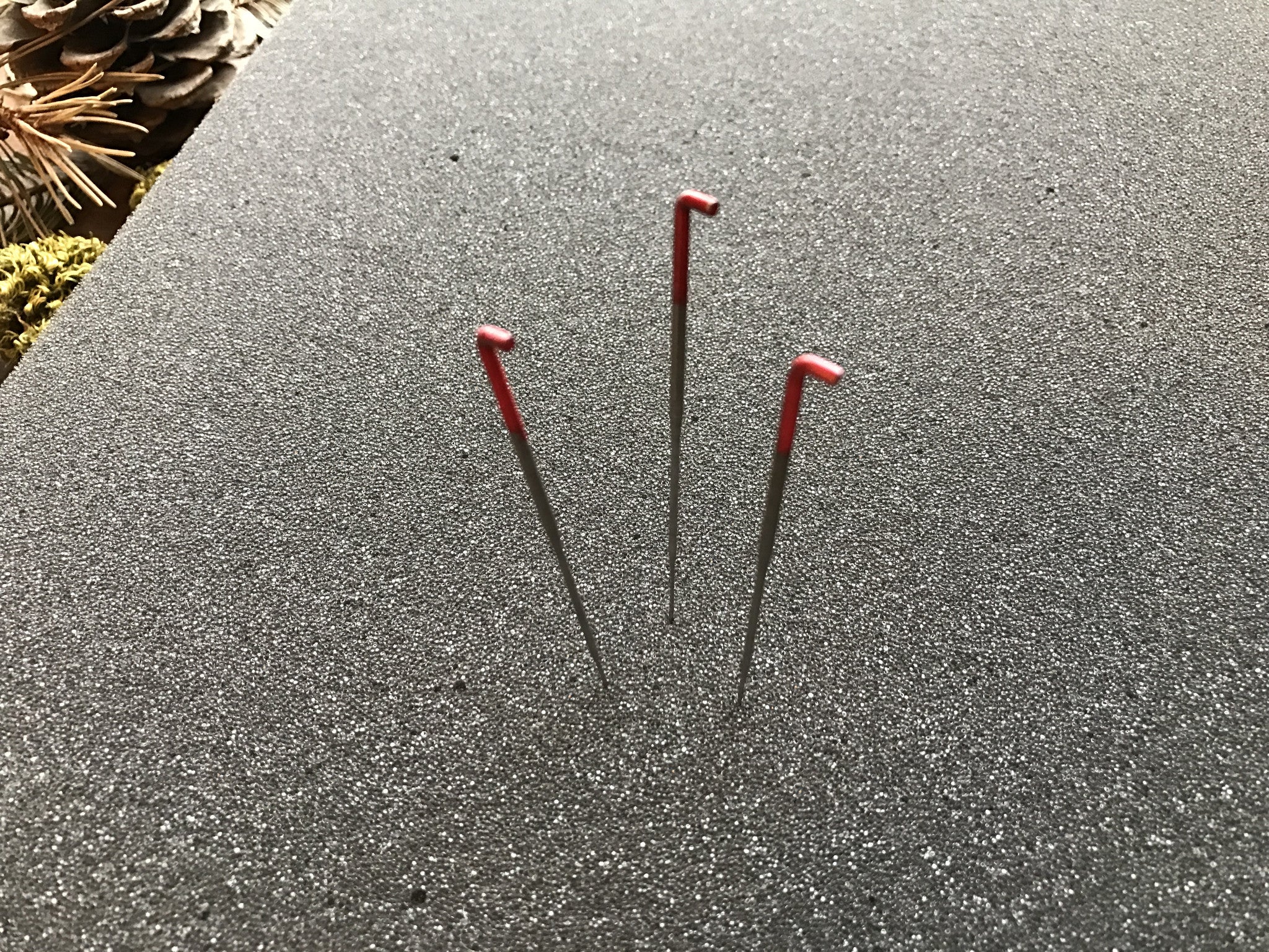 Felting needles from House of Moss shown as a set of 3