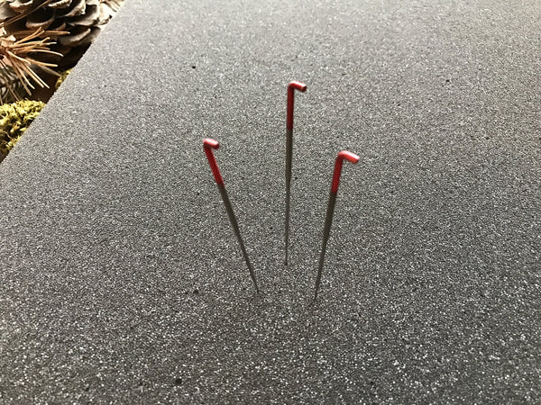 Felting needles from House of Moss shown as a set of 3