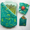 Fern print beeswax wrap bulk roll made with organic cotton and Hawaiian beeswax