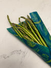Hawaiiana print beeswax wraps shown in small, medium, and large sizes