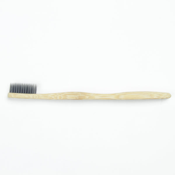 Bamboo Toothbrush With Charcoal Bristles - Soft Bristles, BPA and Phthalates Free