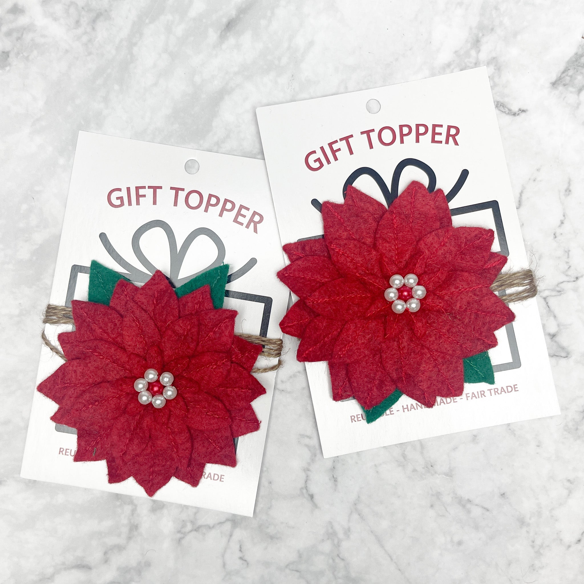 Reusable Poinsettia Gift Bow