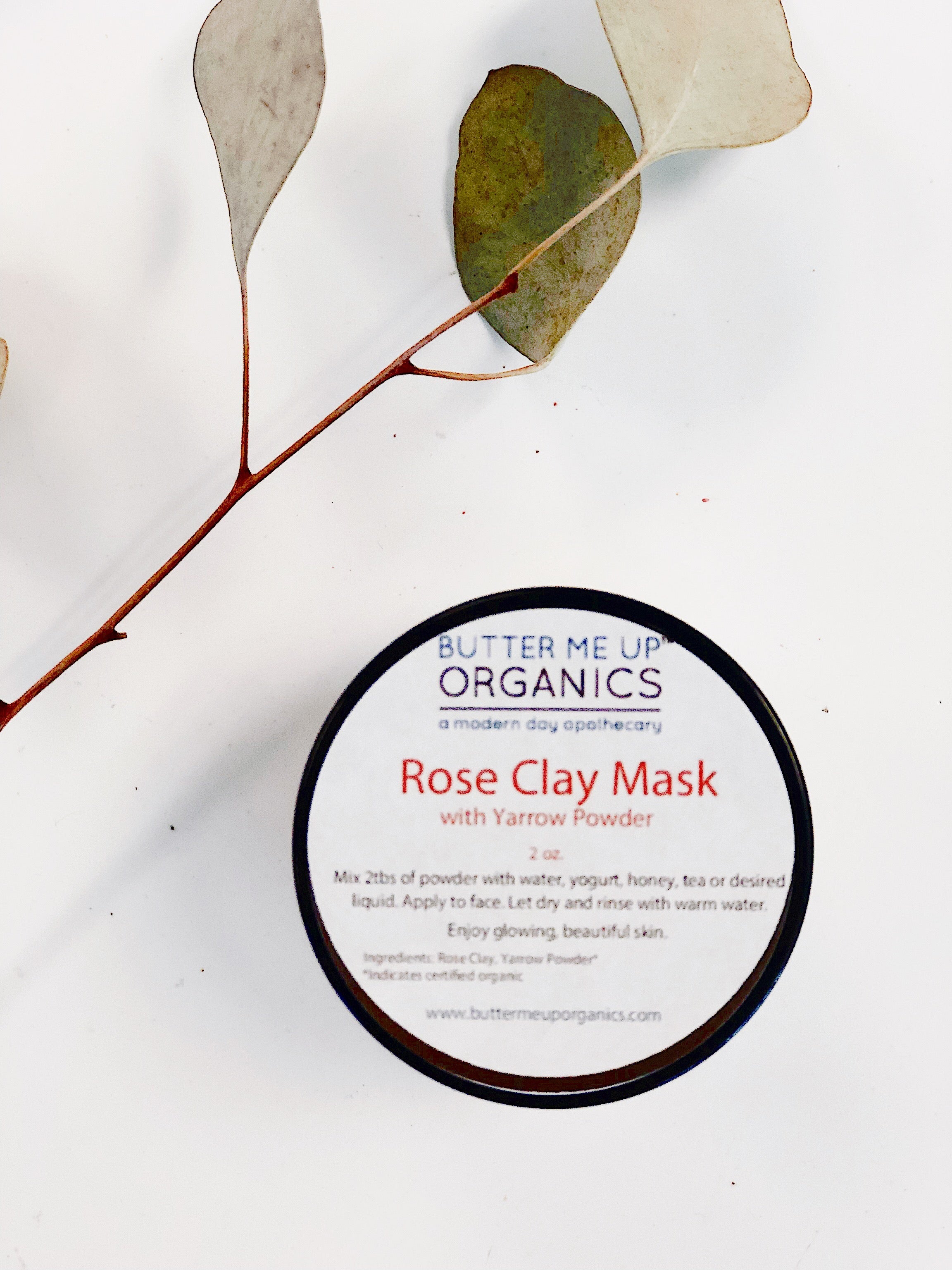 Rose Clay Face Mask applied to skin showing detoxifying and glow-boosting results