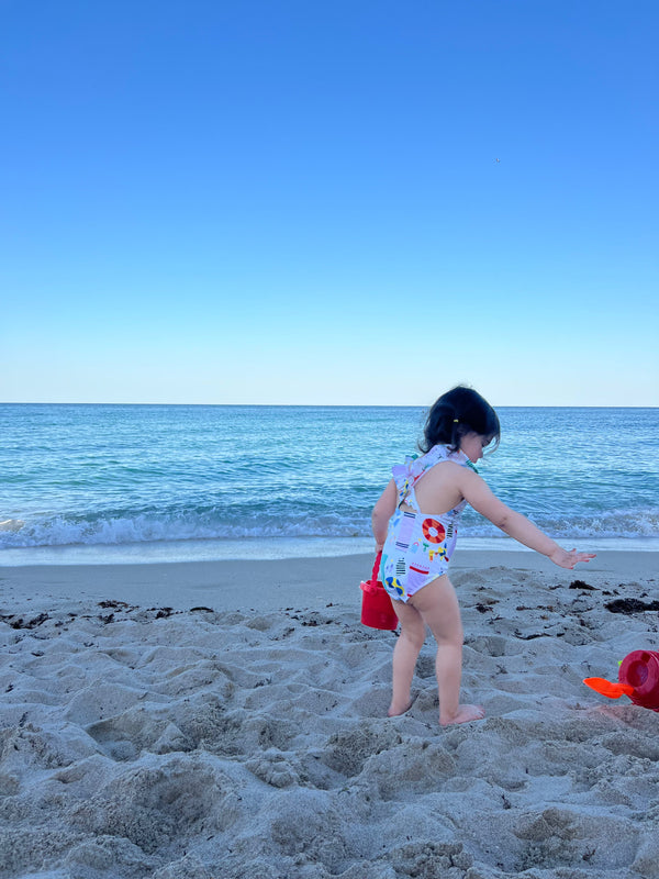 UPF 50+ Recycled Polyester Beach Baby Swimsuit