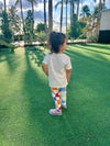 Recycled Cotton Checkered Baby Leggings