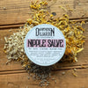 Apotheke DuJardin Nipple Salve 2 oz jar with organic calendula, lavender and lanolin, handcrafted in Maryland