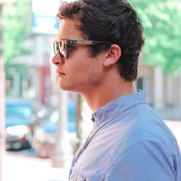 Terra Wayfinder Wooden Sunglasses | Ebony Wood & Polarized Lenses