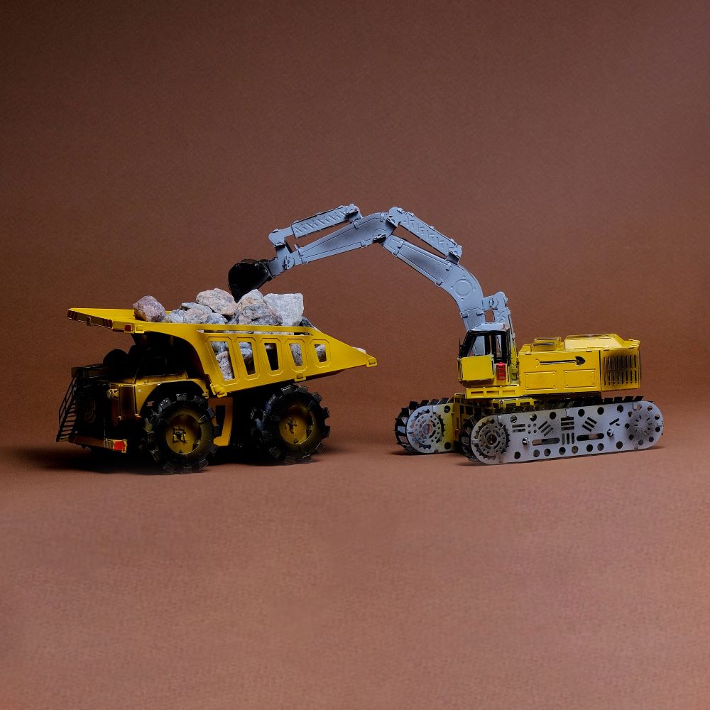 Tireless Digger Excavator Mechanical Model Kit
