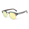 Malcolm 2 Wooden Sunglasses with Abalone Accents | Polarized UV400