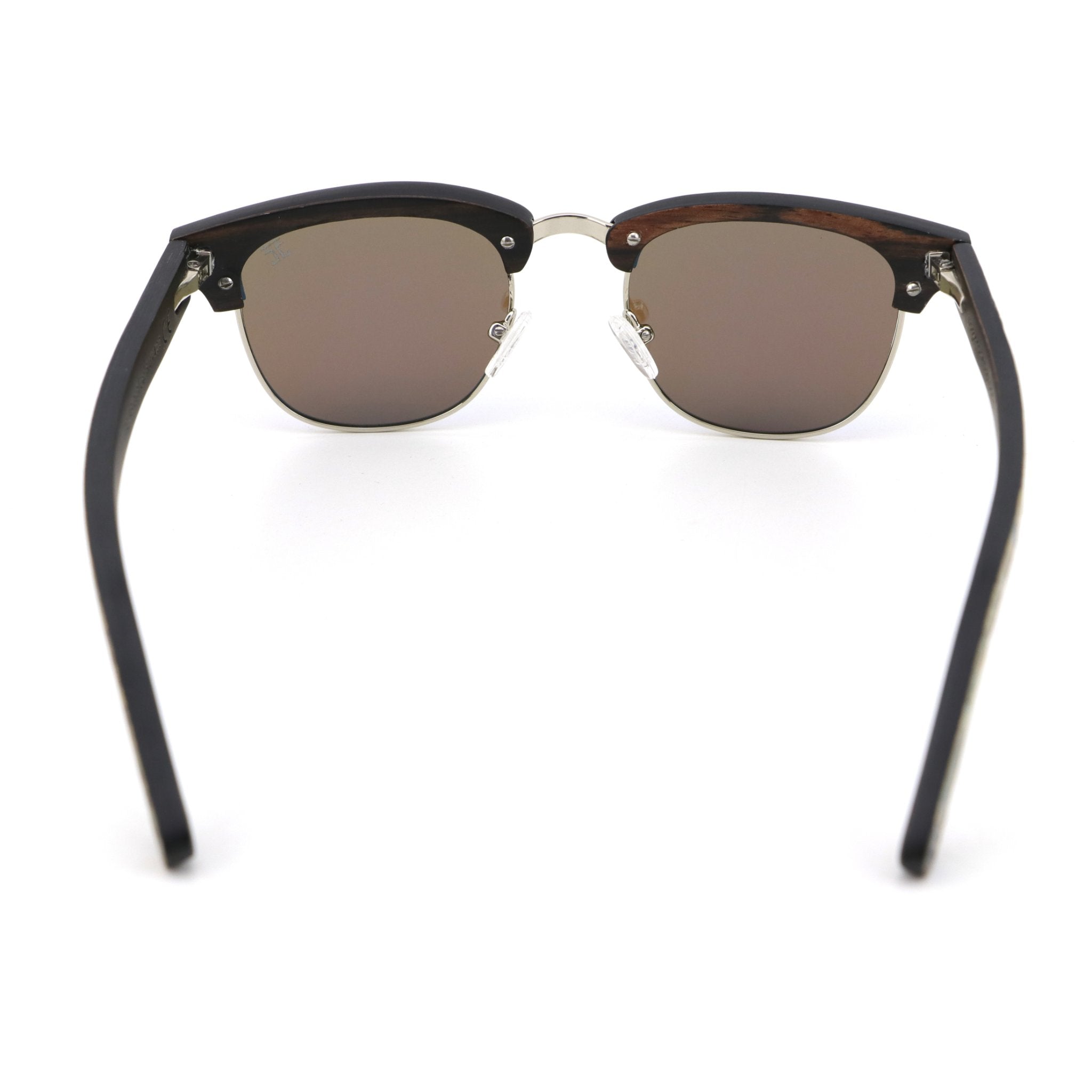 Malcolm 2 Wooden Sunglasses with Abalone Accents | Polarized UV400