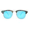 Malcolm 2 Wooden Sunglasses with Abalone Accents | Polarized UV400