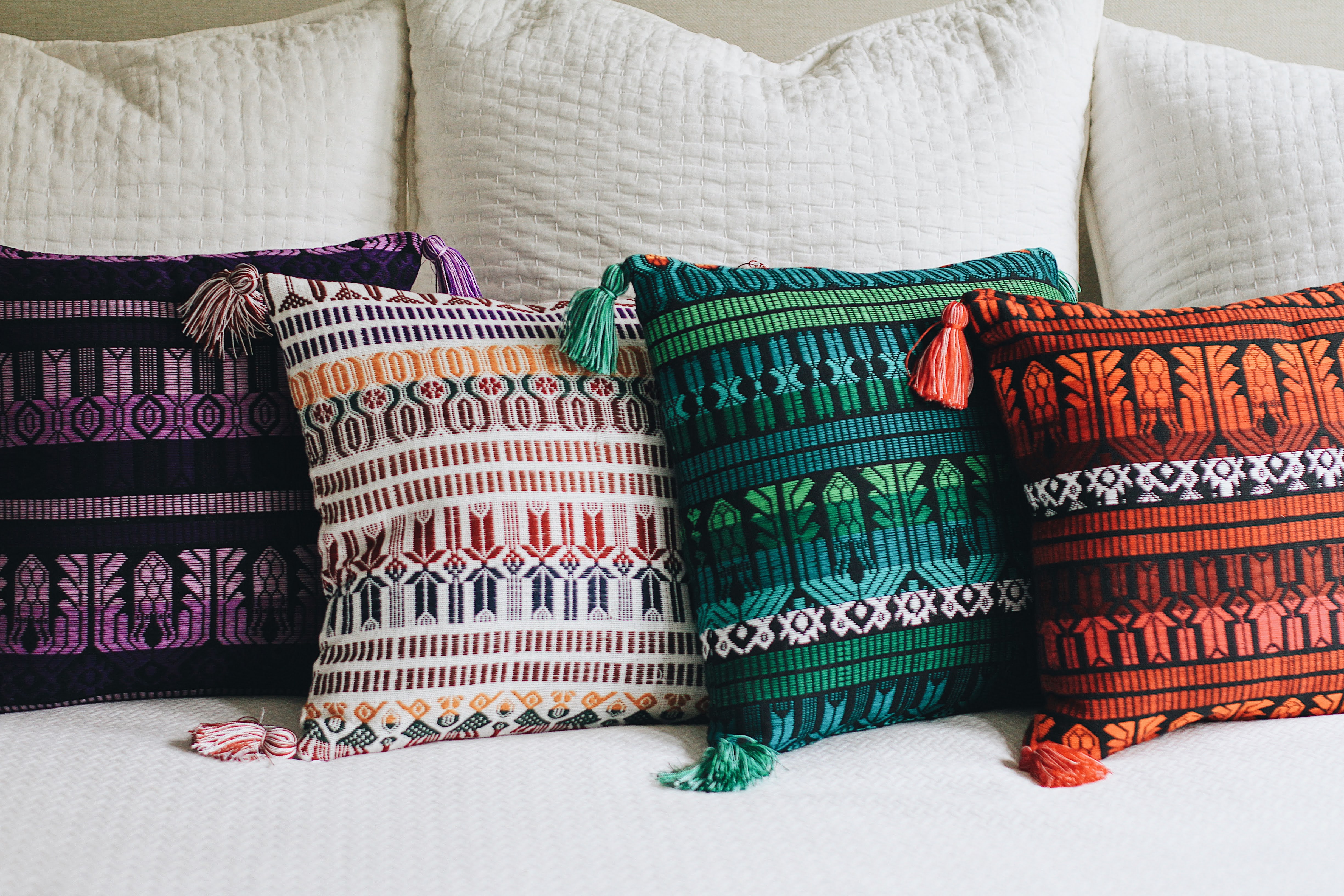 Guatemalan Brocade Throw Pillow