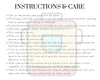 Instructions and care guide for an Instant Pot with a white background
