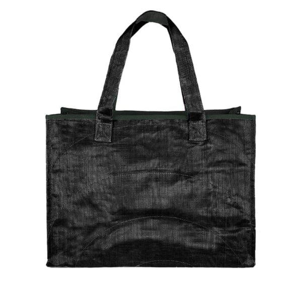 Admin Tote in black — versatile recycled net tote bag by Smateria, ethically handcrafted