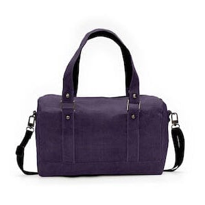 HHPLIFT Carry Handbag in Dusk colour, handmade from repurposed industrial net with top zipper and adjustable shoulder strap