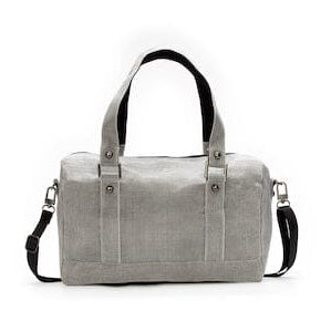 HHPLIFT Carry Handbag in Grey colour, sustainable repurposed net handbag with removable shoulder strap